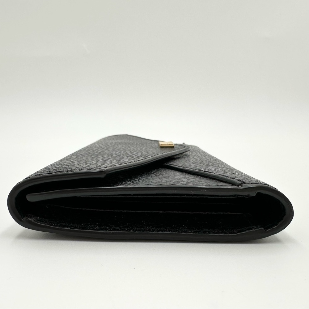 Michael Kors Black Leather Slim Trifold Envelope Wallet - Picture 6 of 11